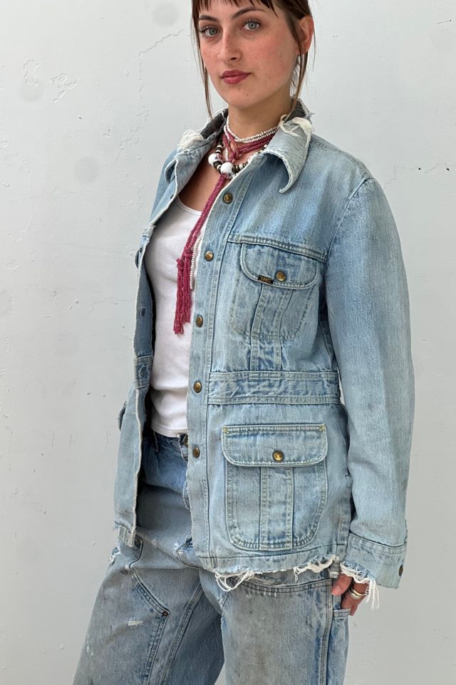 Vintage Distressed Lee Denim Jacket Selected by Anna Corinna #1