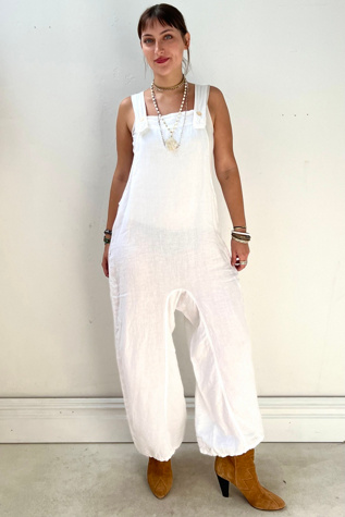 Vintage Pip-Squeak Chapeau Linen Overalls Selected by Anna Corinna