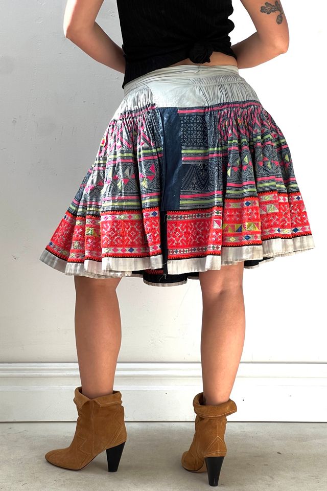 Vintage Hand Made Mini Wrap Skirt Selected by Anna Corinna #1