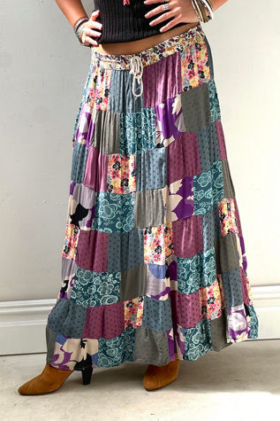 Vintage Patchwork Maxi Skirt Selected by Anna Corinna