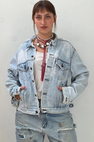 Vintage Levi's Thrashed Denim Jacket Selected by Anna Corinna