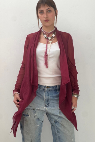 Vintage Gauzy Wrap Jacket Selected by Anna Corinna