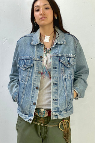 Vintage Levi's Jeweled Denim Jacket Selected by Anna Corinna