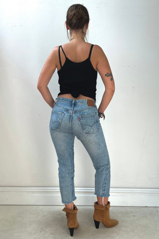 Vintage Cropped Levi's Jeans Selected by Anna Corinna