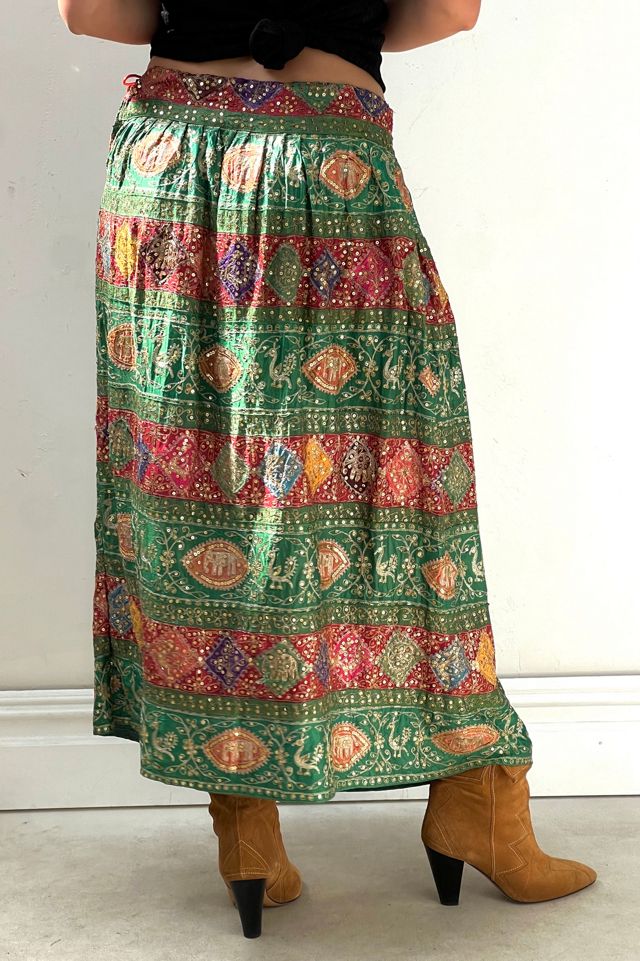 Vintage Embroidered and Sequined Skirt Selected by Anna Corinna #2