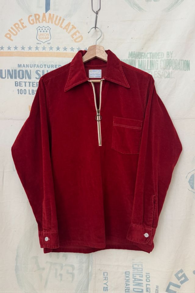 Good Days Vintage 1970s Towncraft Half Zip Cord Blouse #1