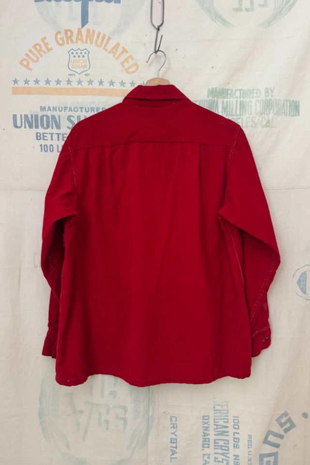 Good Days Vintage 60s/70s Terrace Club Red Cord Shirt #2