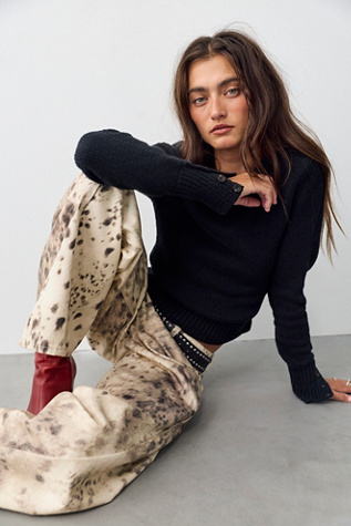 Женский свитер Free People Mila Pullover, цвет: Чёрный — фото 2