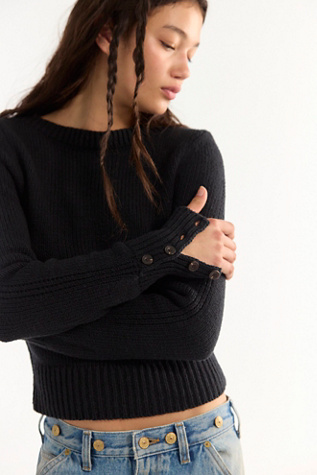 Женский свитер Free People Mila Pullover, цвет: Чёрный — фото 7