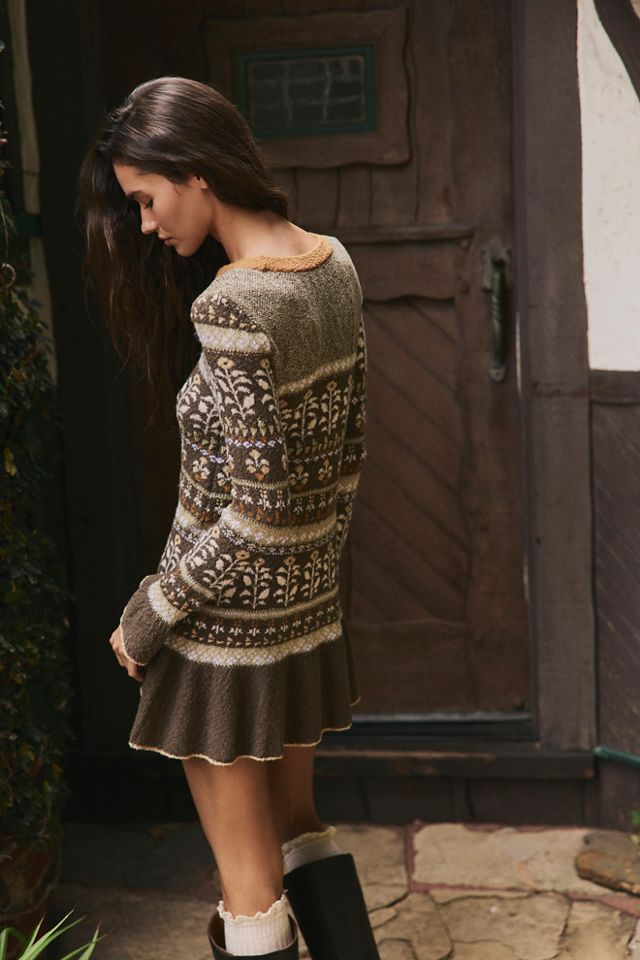 Petal Loom Fair Isle Mini Dress #2