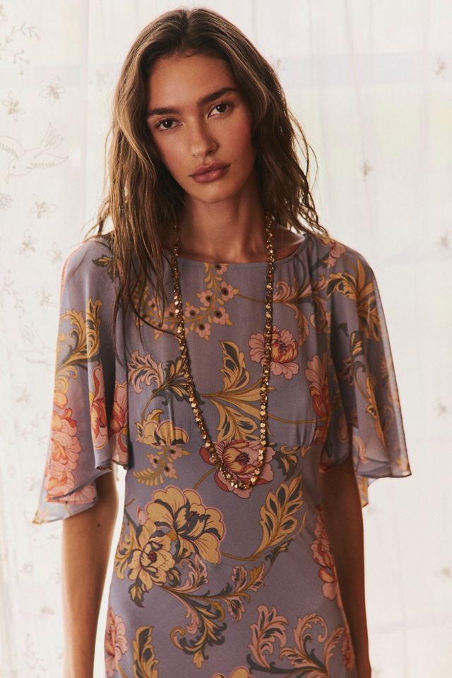 Swan Song Printed Midi Dress #2