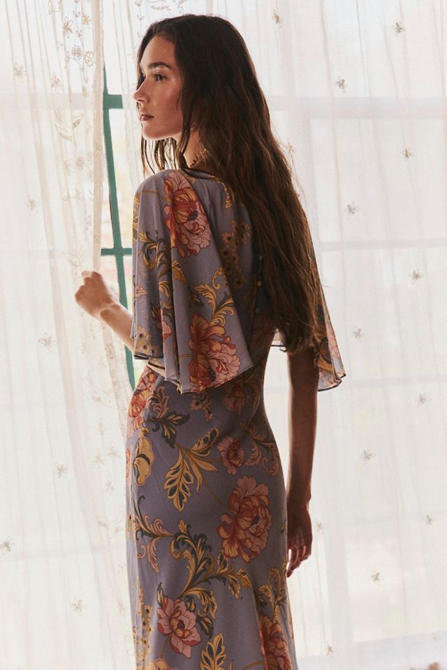 Swan Song Printed Midi Dress #1