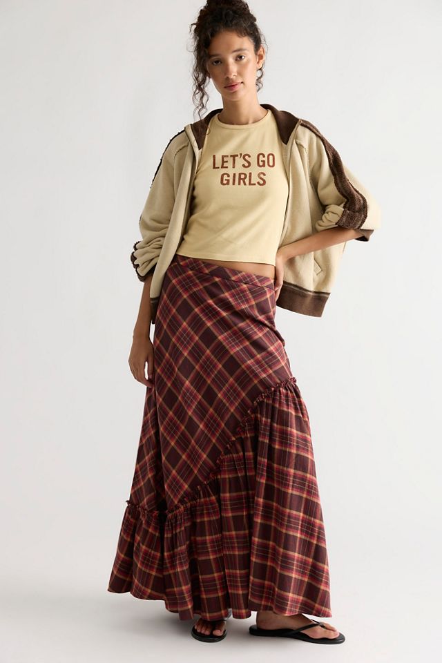 Emberwood Plaid Maxi Skirt #2