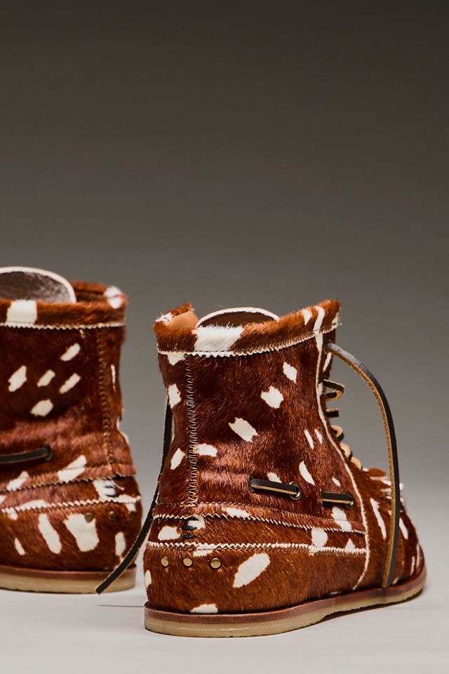 We The Free Hair-On Benny Boat Shoe Boots #5