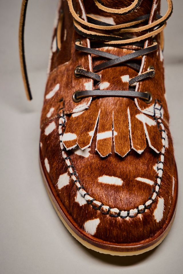 We The Free Hair-On Benny Boat Shoe Boots #6