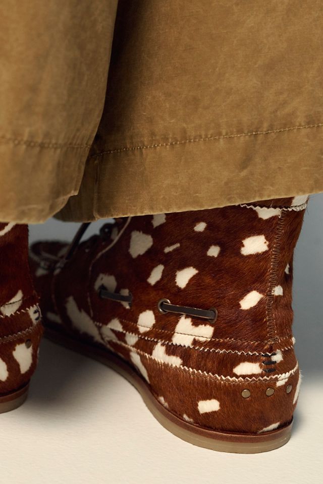 We The Free Hair-On Benny Boat Shoe Boots #9