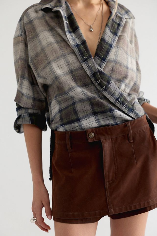 We The Free Gallivanting Vegan Suede Peekaboo Skort #7