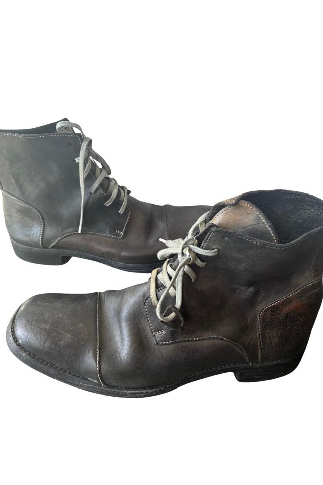 Black Handmade Lace Up Boots Men's 11 Selected by The Curatorial Dept. #3