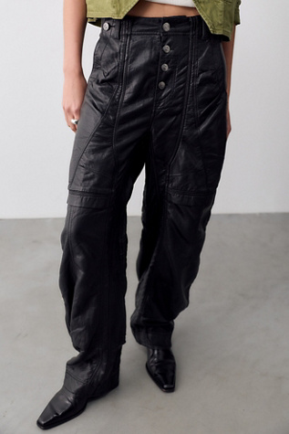 We The Free Definition Workwear Vegan Leather Pants by Free People