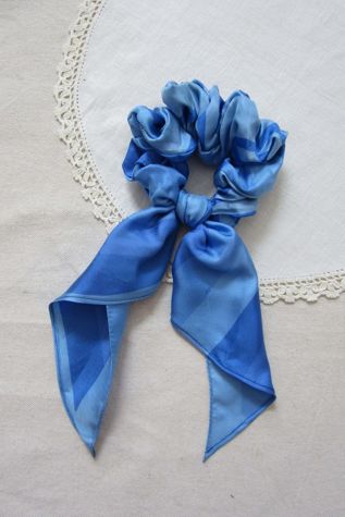 Highdive one-of-a-kind Silk Scarf Scrunchie