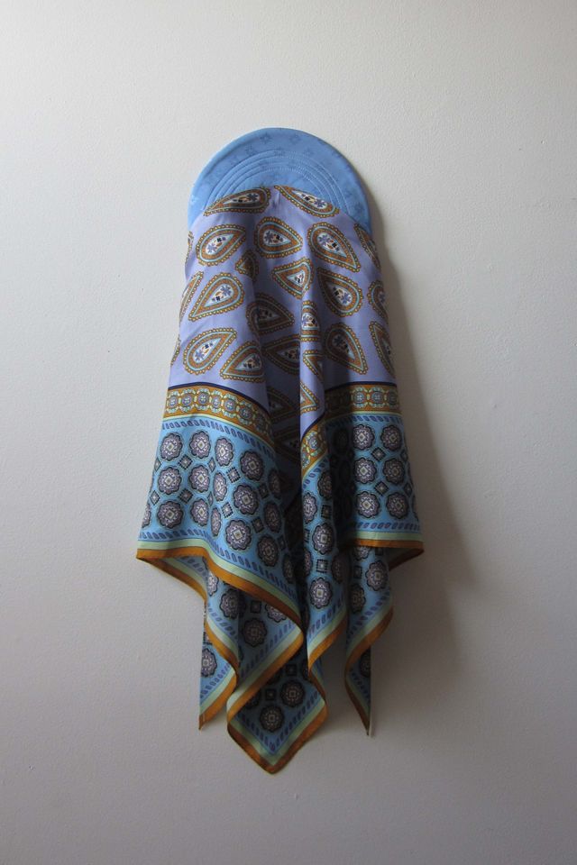 Highdive one-of-a-kind THE EDIE Scarf Hat in Spring Paisley Print #1