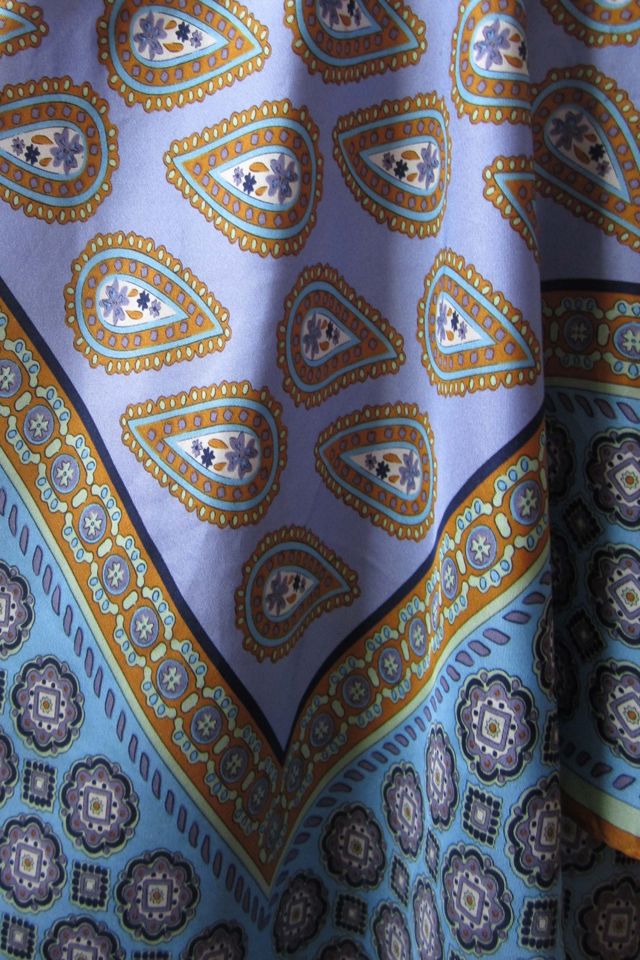 Highdive one-of-a-kind THE EDIE Scarf Hat in Spring Paisley Print #3