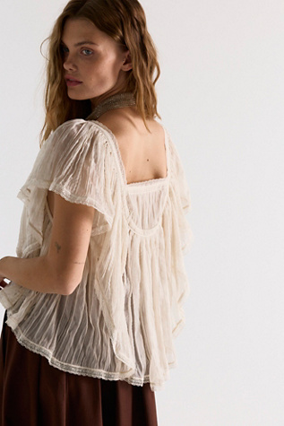 Женский топ Free People Clara Solid Top, цвет: Чайный — фото 2
