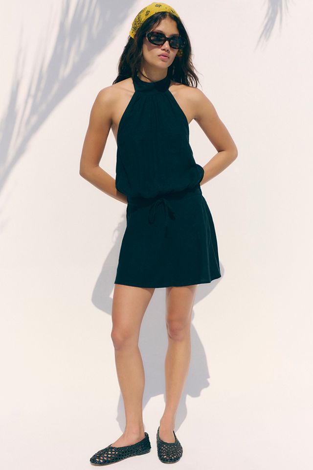 Mini-robe Drea en lin Sandshell #2