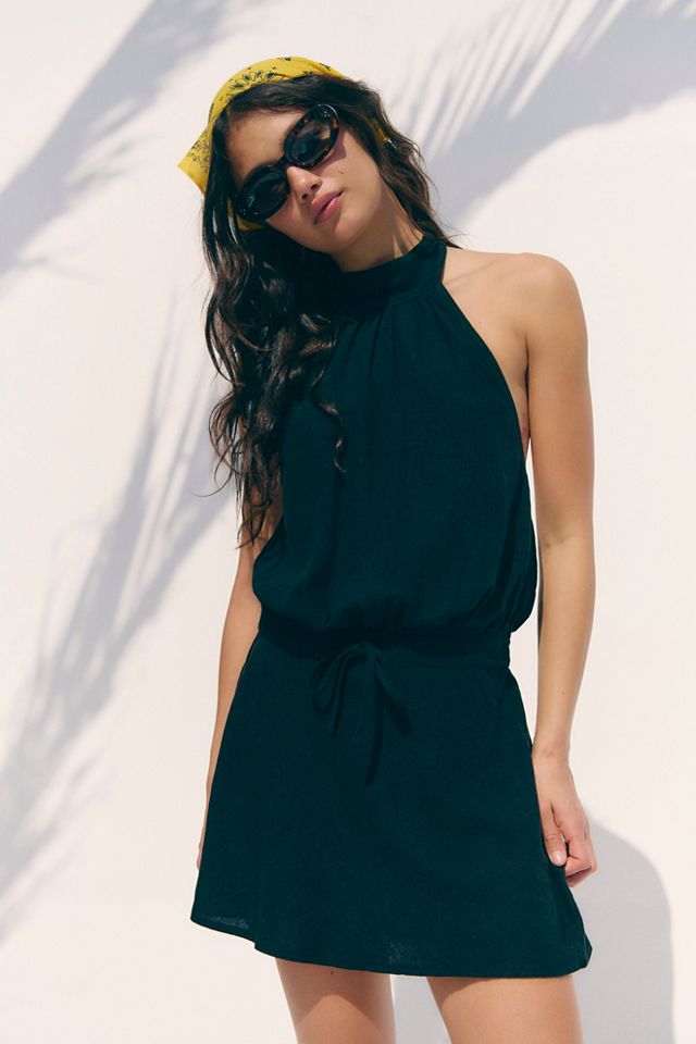 Mini-robe Drea en lin Sandshell #3