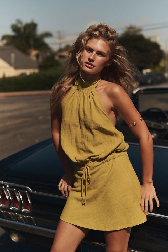 Sandshell Linen Drea Mini Dress #4