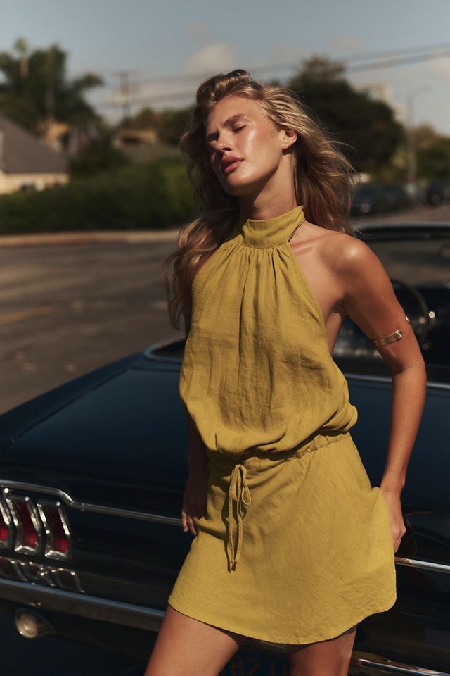 Sandshell Linen Drea Mini Dress #2