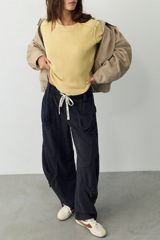 Женские брюки We The Free Onset Knit Pull-On Cargo, цвет: Чёрный
