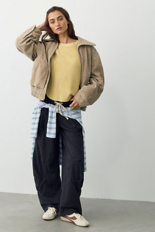 Женские брюки We The Free Onset Knit Pull-On Cargo, цвет: Чёрный — фото 3
