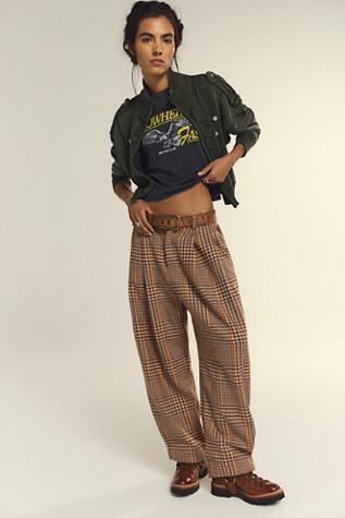 Женские брюки Free People Nine Lives Plaid, цвет: Комбинированный — фото 3