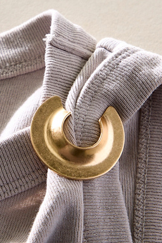 Magda Outfit Completor Brooch by Free People in Gold