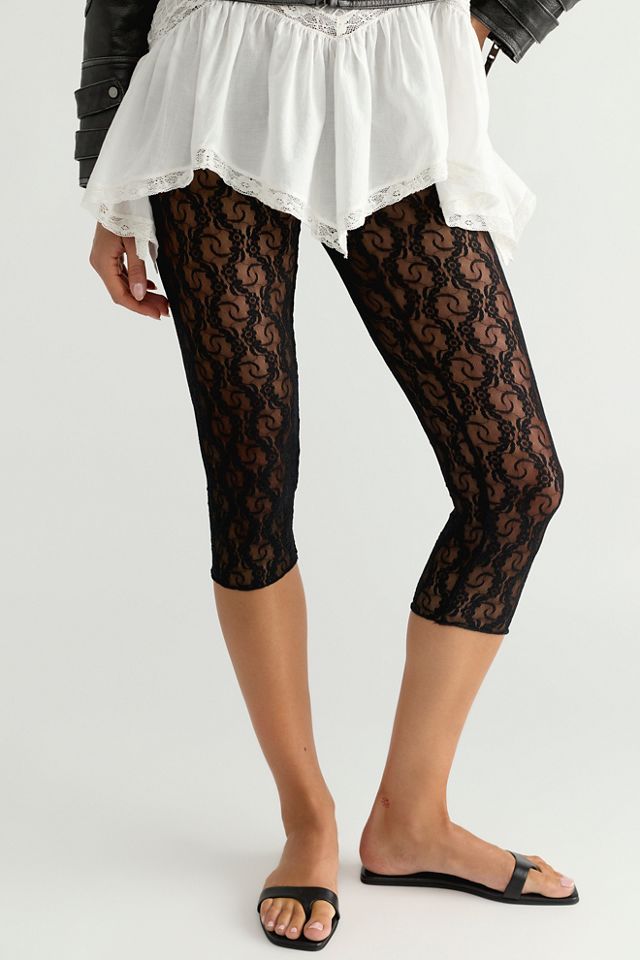 Only Hearts Stretch Lace Capris #1