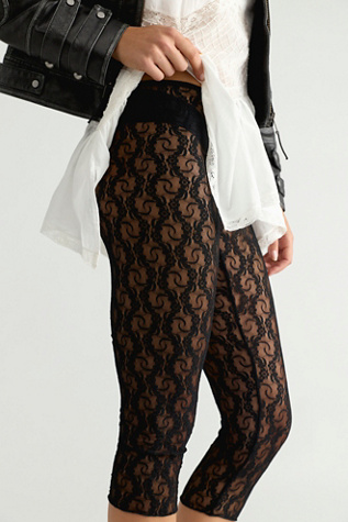 Женские брюки Only Hearts Stretch Lace Capris, цвет: Чёрный — фото 3