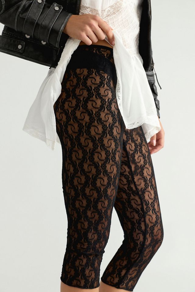 Only Hearts Stretch Lace Capris #2