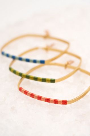 Twenty Two West Gold Checkerboard Bangle