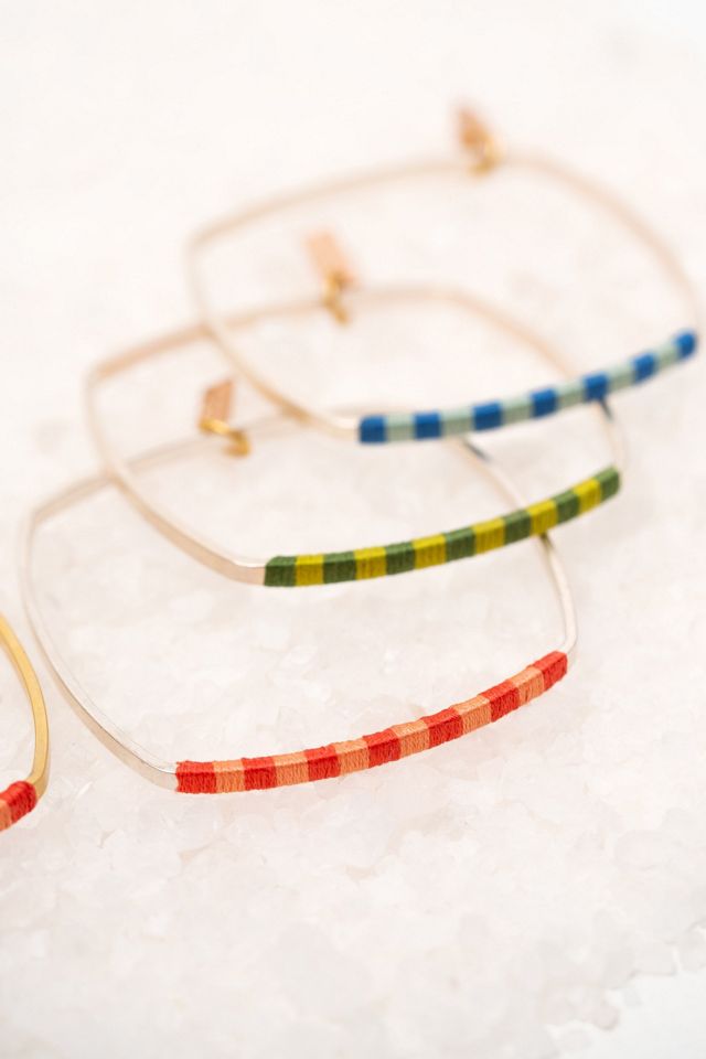 Twenty Two West Silver Checkerboard Bangle #1