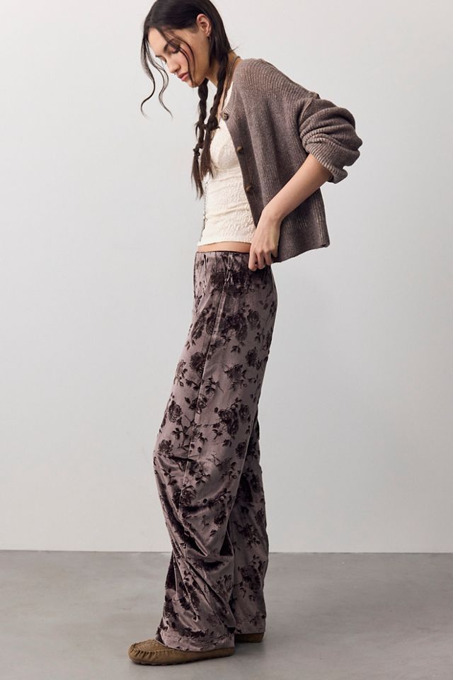 Radiance Velvet Pull-On Pants #1