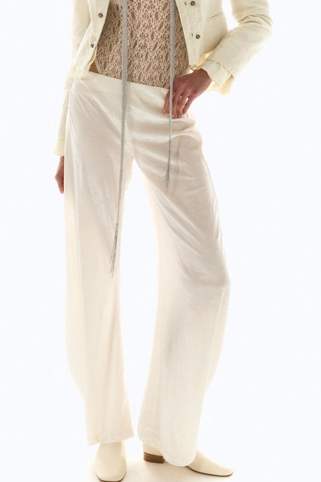 Radiance Low-Rise Velvet Pull-On Pants #2