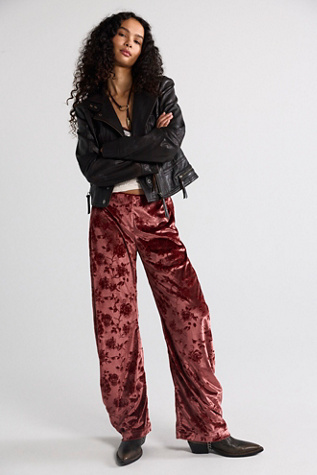 Radiance Velvet Pull-On Pants