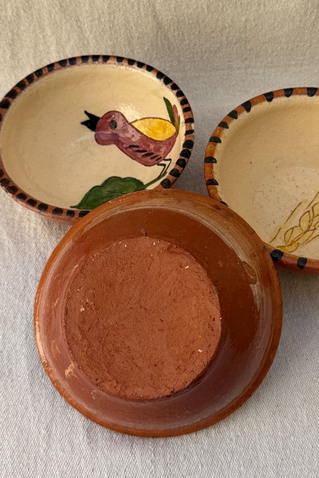 Vintage Handpainted Clay Bowls Selected by Bohhaus #3