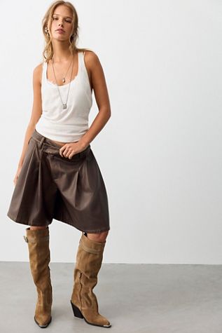 We The Free Porter Crossover Vegan Trouser Shorts