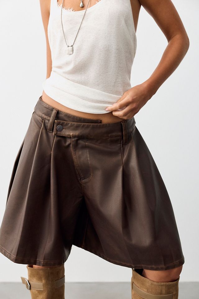 We The Free Porter Crossover Vegan Trouser Shorts #2