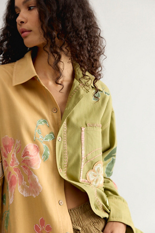 We The Free Nosara Embroidered Button Down Top