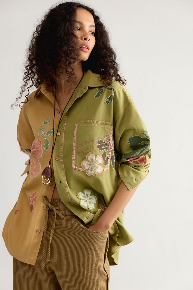 We The Free Nosara Embroidered Button Down Top #2