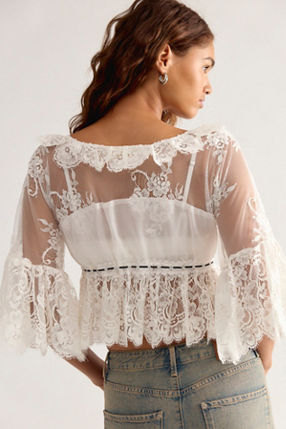 Женская блузка Jen's Pirate Booty Star Anise Lace Blouse, цвет: Соляной — фото 2