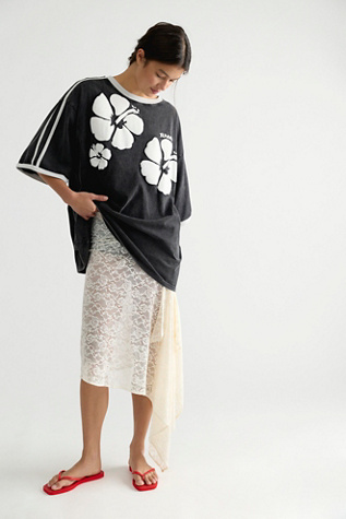 Sabbi The Hibiscus Tee at Free People in Black, Size: L